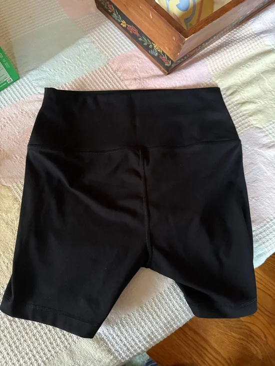 Yogalicious Black High-Waist Bike Shorts - Picture 3 of 3